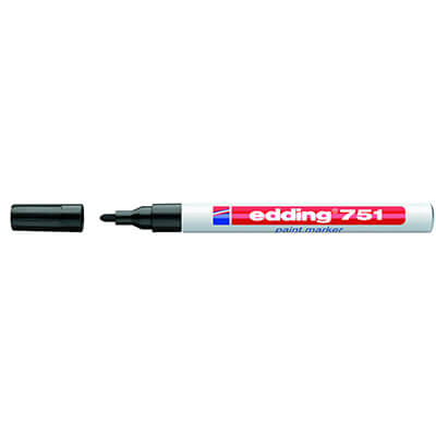 Rotulador edding 751 negro