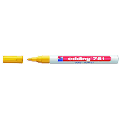 Rotulador edding 751 amarillo