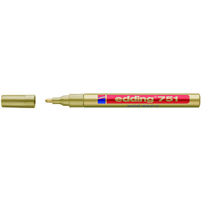 Rotulador edding 751 oro