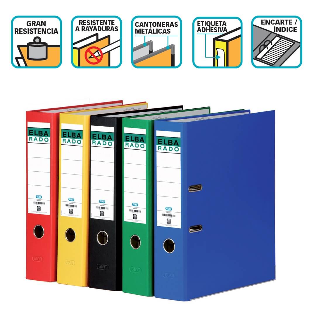 Archivador A4 ancho verde