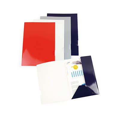 Subcarpeta plastificada 2 solapes blau
