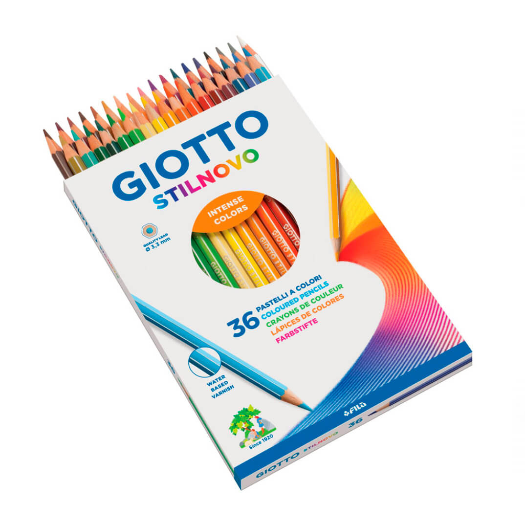 Caixa 36 llapis Giotto Stilnovo 12 colors