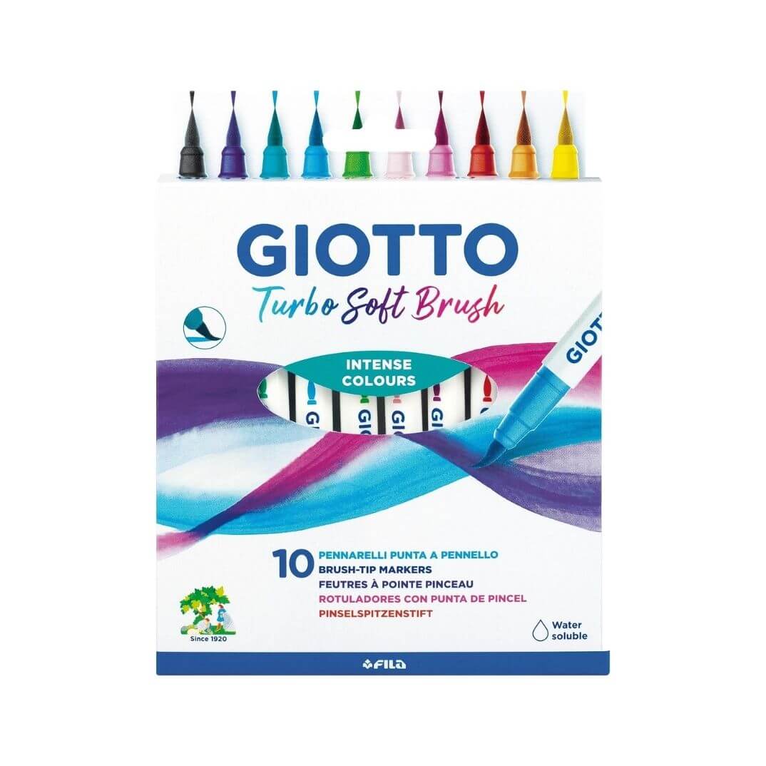 Estoig 10 rotuladors Giotto Turbo Soft Brush