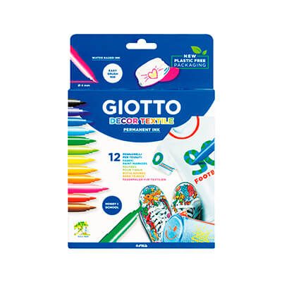 Estoig 12 retoladors Giotto decor textil