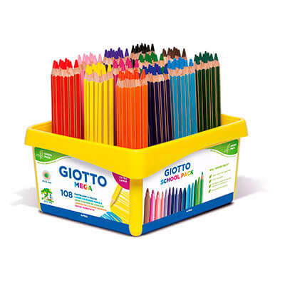 Pack 108 llapis Giotto Mega School.