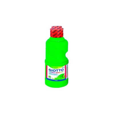 Témpera Giotto Fluor Verda 250 ml.