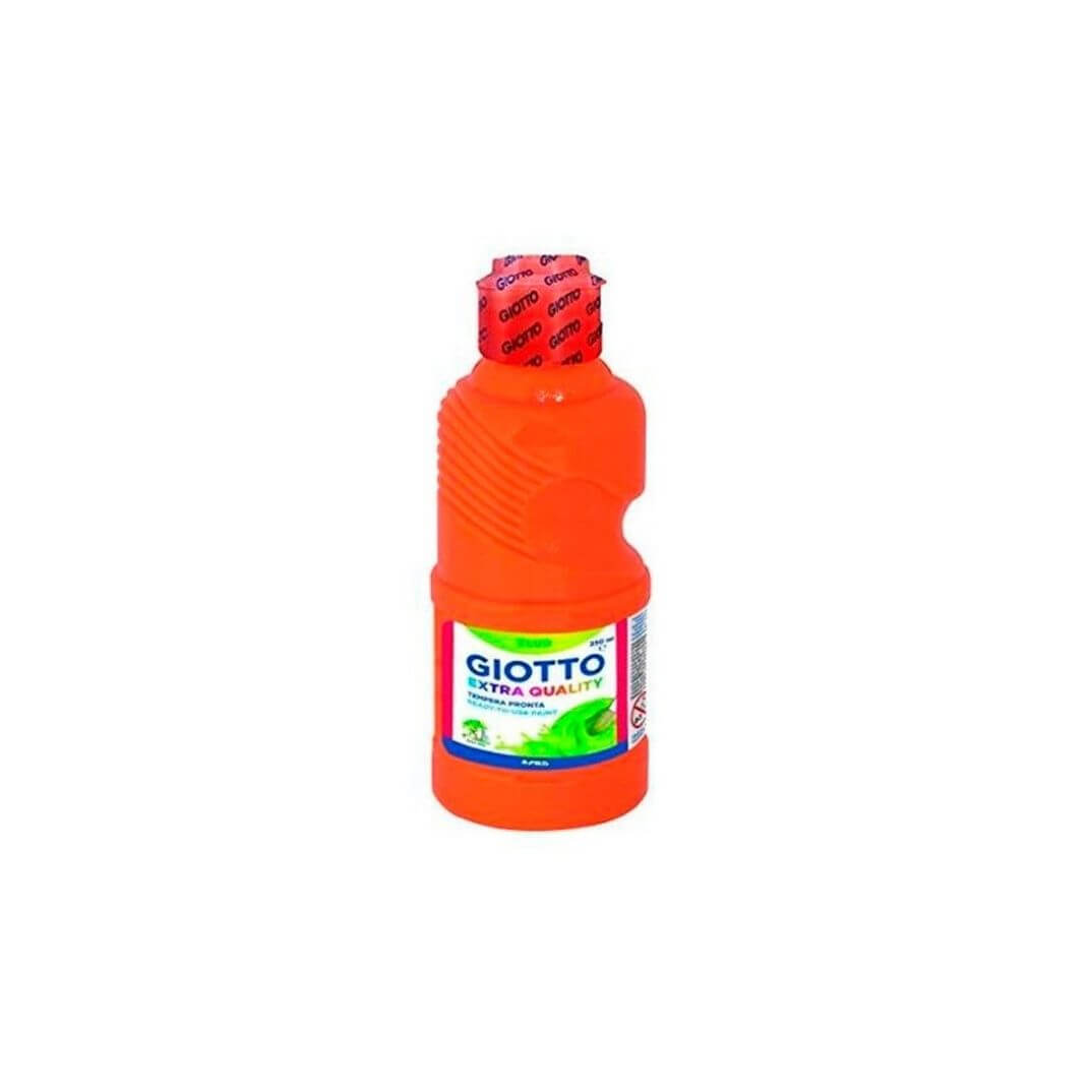 Témpera Giotto Fluor Taronja 250 ml.