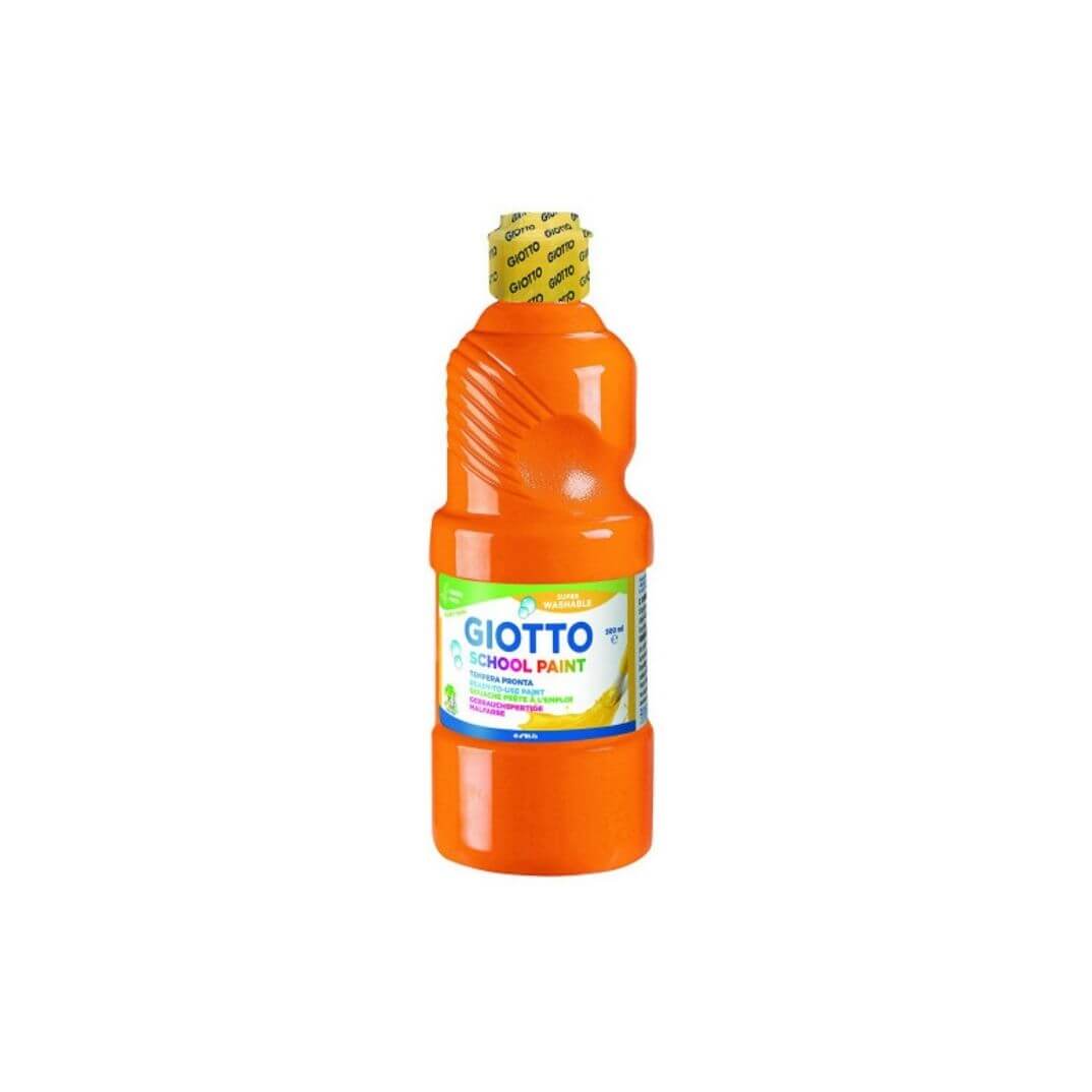 Témpera lavable naranja 500ml Giotto