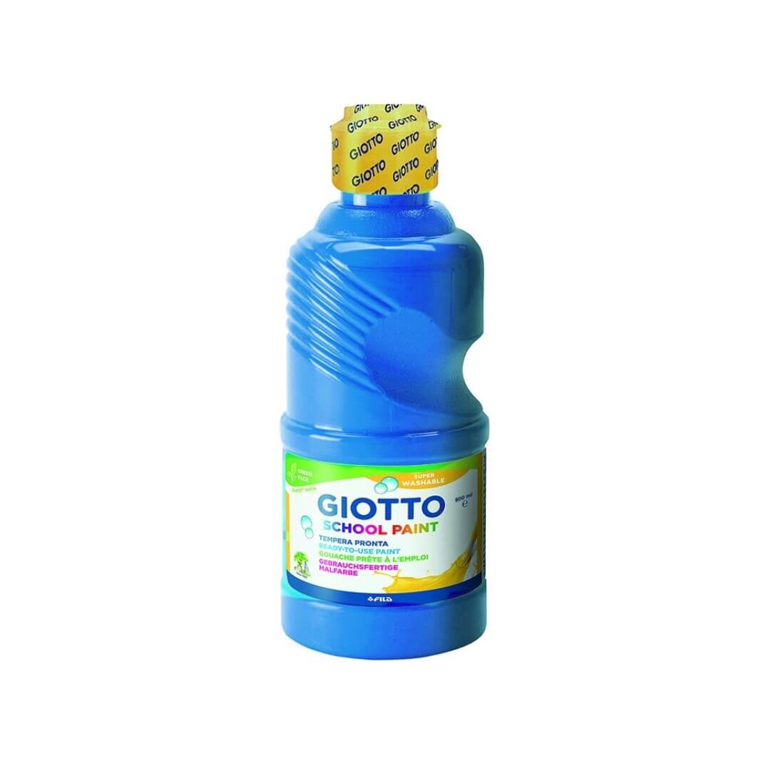 Témpera lavable azul claro 500ml Giotto