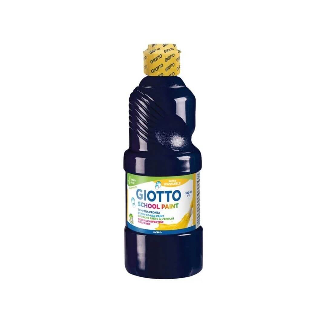 Témpera rentable negre 500ml Giotto