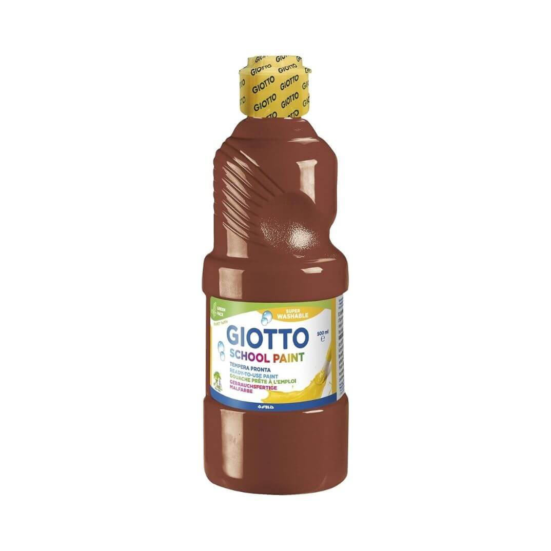 Témpera rentable marró 500ml Giotto