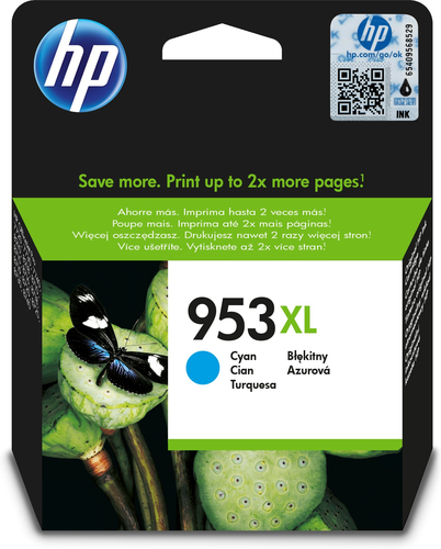 Cartucho de tinta original HP 953XL cian