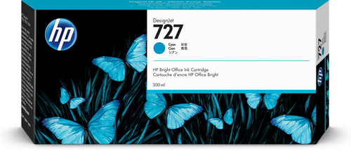 Cartucho de tinta original HP 727 cian