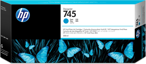 HP cartucho cian nº745 DesignJet 300 ml