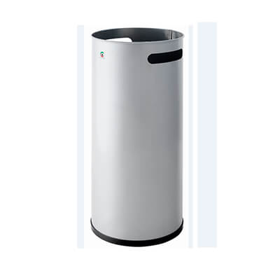 Paraigüer metàl·lic plata mate Ral 9006 amb nanses