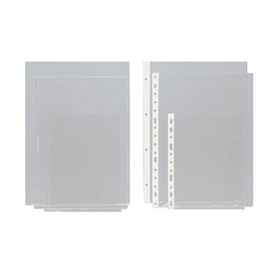 Funda PVC 4 taladros A4 corte diagonal