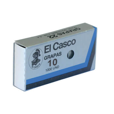 Grapas El Casco No. 10 galvanizadas (c/ 1000)