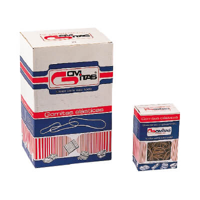 Caixa 1kg gomes elàstiques 2cm