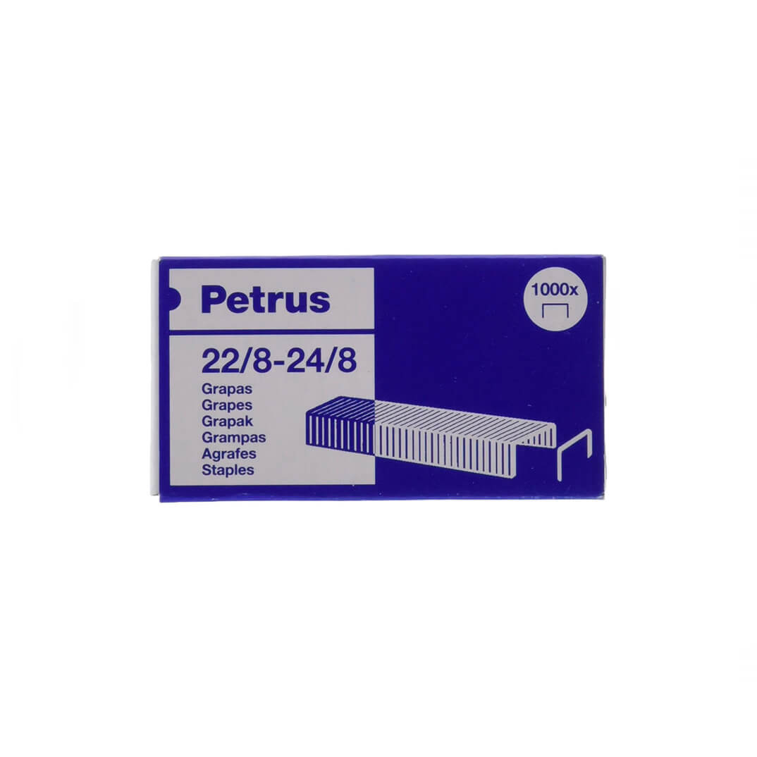 Grapas Petrus 22/8 cobreadas (c/ 1000)