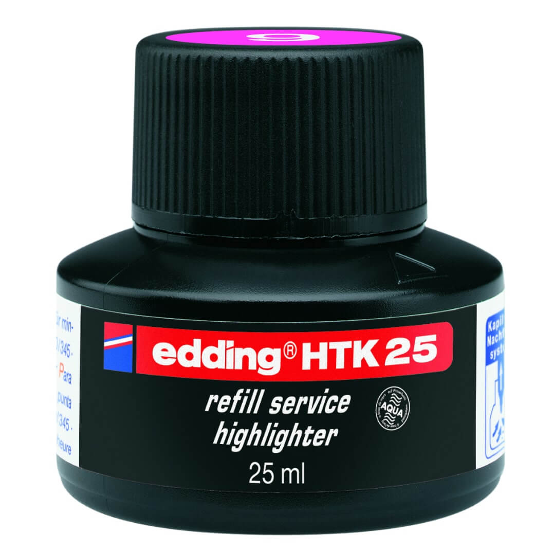 Recarga tinta rosa edding ecoline 24009 25ml