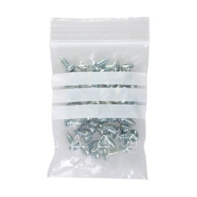 Bolsas cierre grip 120x180mm con banda (pack 100)