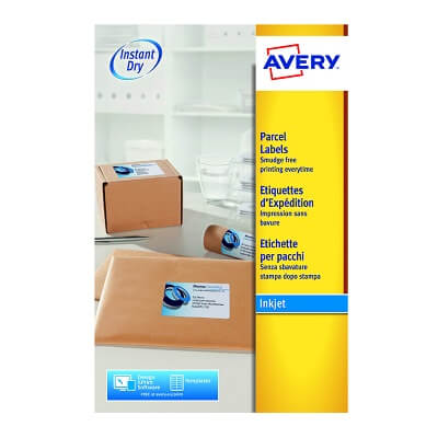 Etiquetas Avery A4 ink-jet 199,6x289,1 blancas