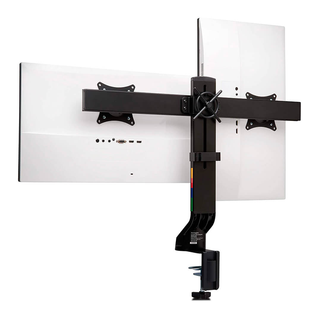 Braç per a monitor Space Saving Dual Negre
