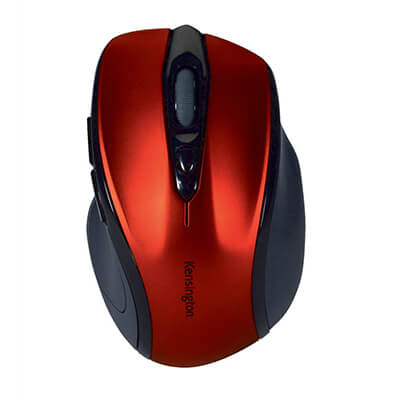 Ratón inalámbrico Kensington pro fit rojo mediano