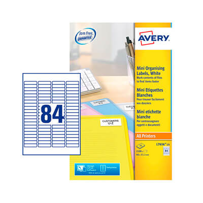 Etiquetes Avery 46x11,1mm (25 fulls)