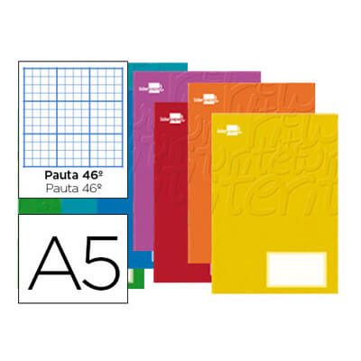 Libreta grapada A5 pauta 5 2.5mm 32 hojas