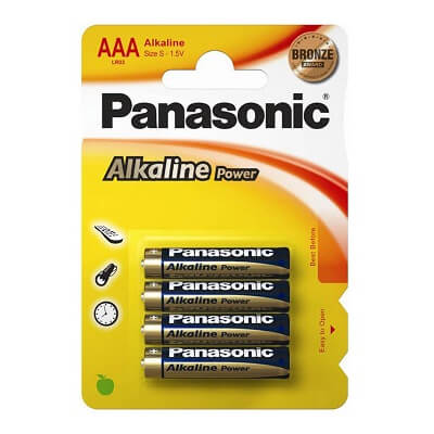 Pila Alcalinas 1,5v LR03 AAA Panasonic