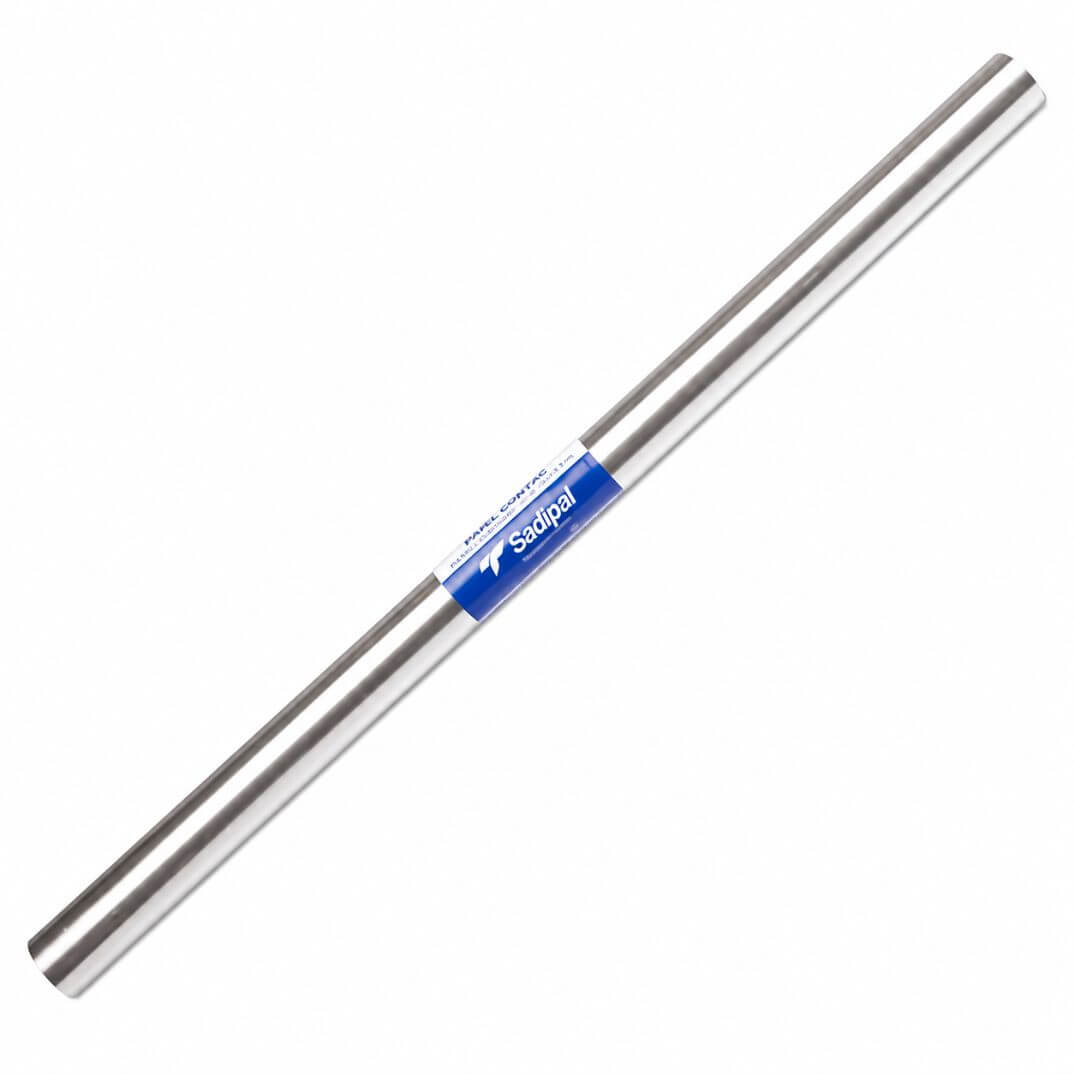 Rotlle paper continu metalitzat 50x100 Plata