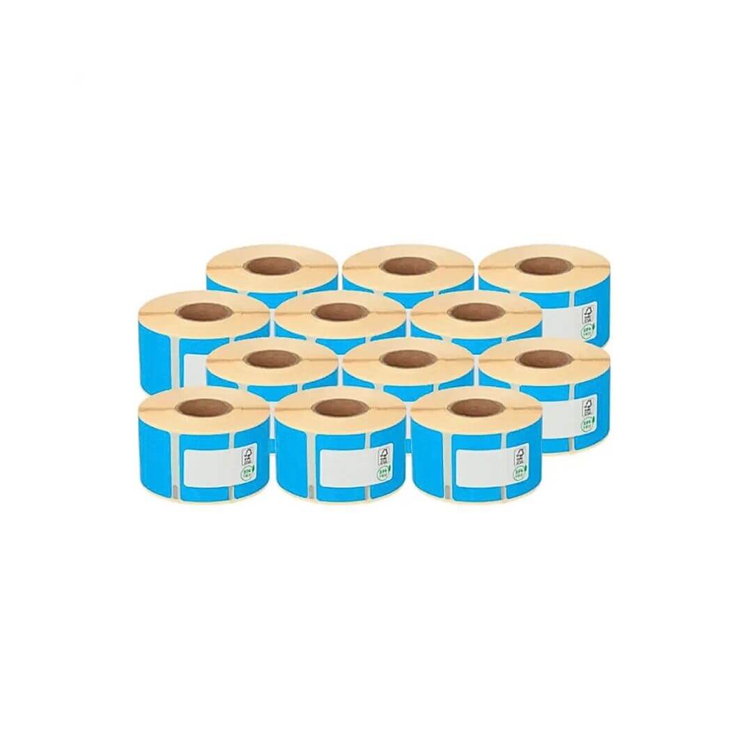 Caixa 36 rotlles 1.200 etiq. meto 26x16 blaves