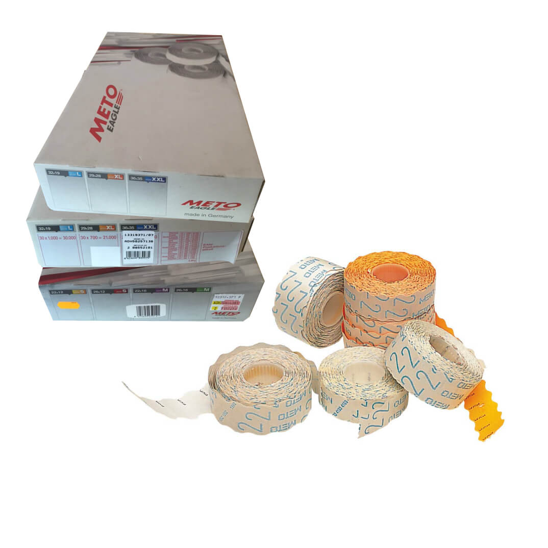 Caja 30 rollos de 700 etiquetas meto 29x28