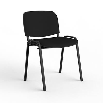 Silla COLECTIV tapizado y tubo negro