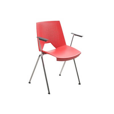 Silla CALIPSO monocarcasa estruc.cromada brazos
