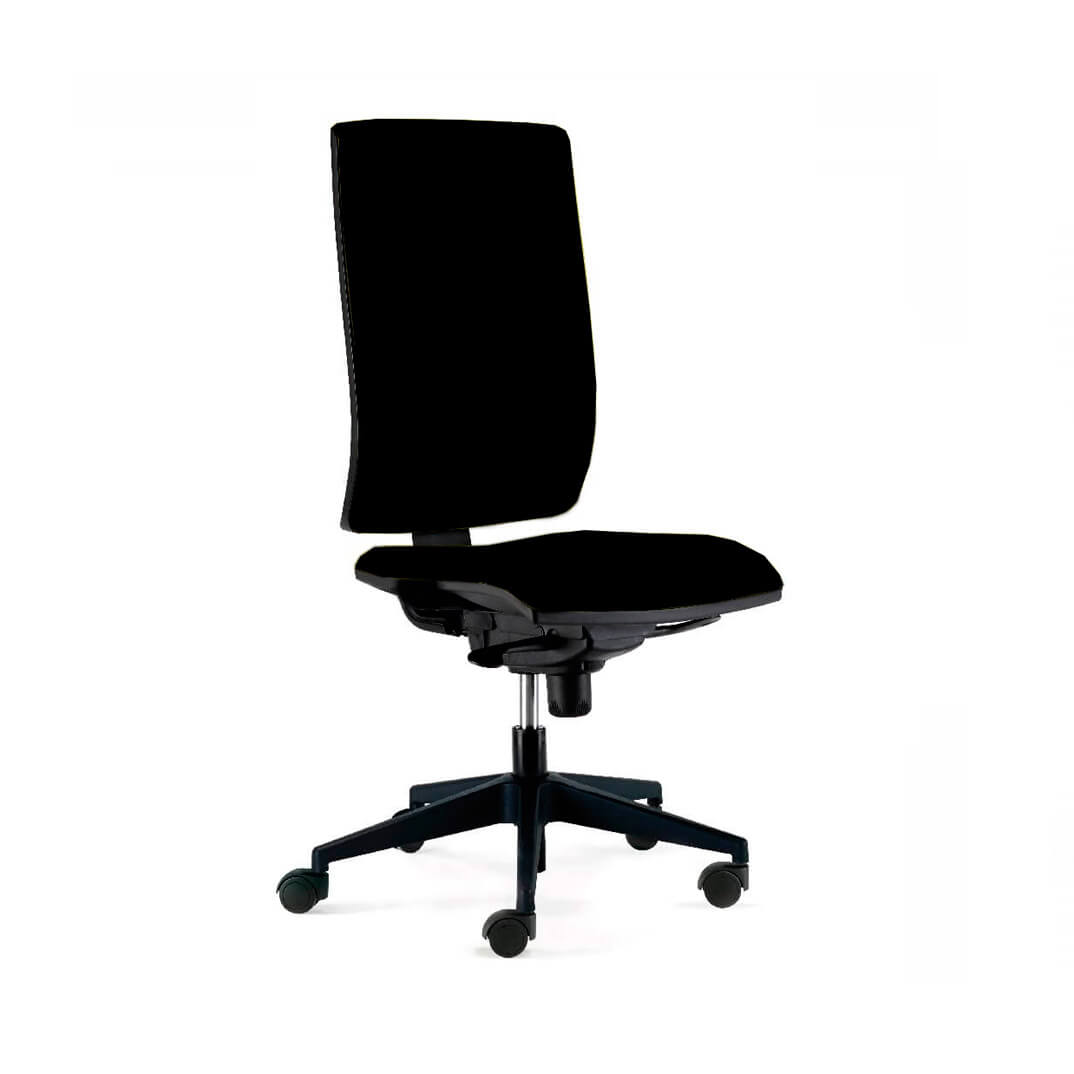 Silla KIND con ruedas, respaldo alto y sin brazos