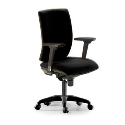 Silla POP respaldo alto y brazos regulables 2D