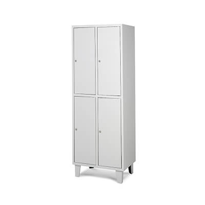 Taquilla metal·lica monobloc 4 portes Gris