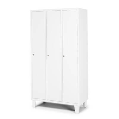 Taquilla metalica monobloc blanca 3 puertas