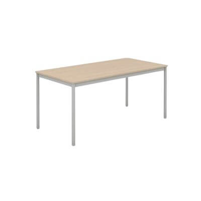 Taula LINE melamina en faig/alumini 140x60