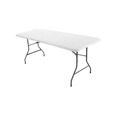 Mesa plegable 180x75 blanca
