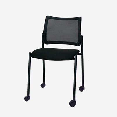 Cadira LIGHT 17 de 4 potes amb rodes sense braços