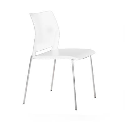 Cadira SPACIO 2 de PP blanca