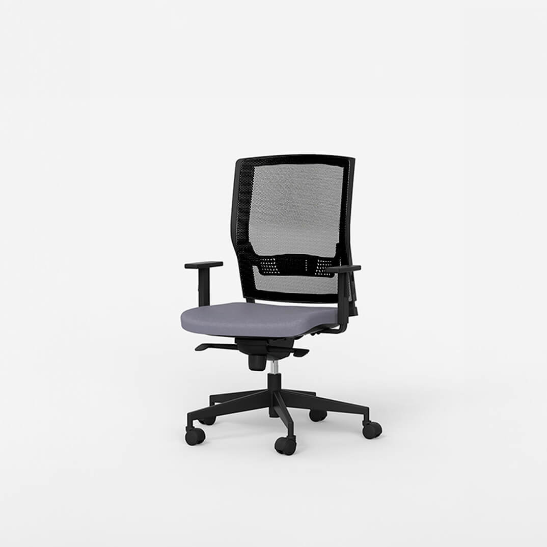 Cadira ROYAL respatller malla color gris