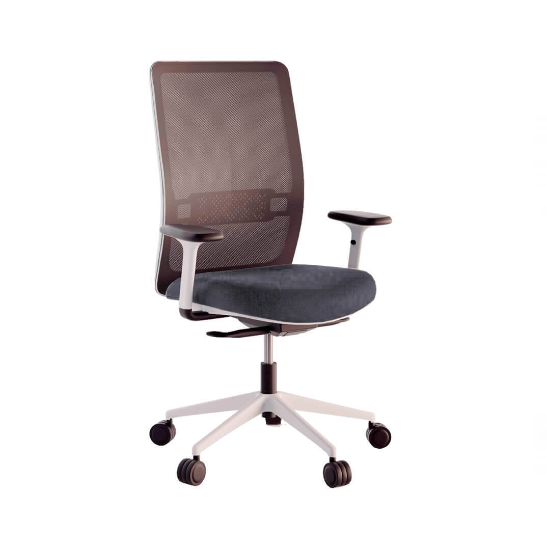Cadira EVOS WHITE ergonomica amb braços