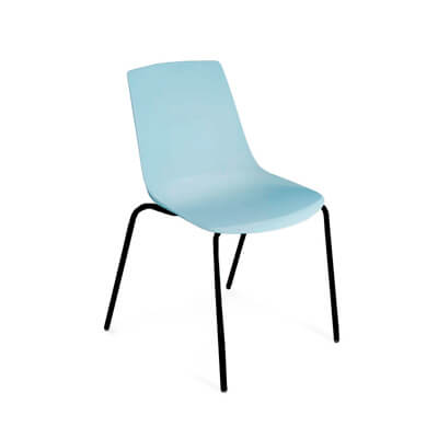 Cadira KLC de polipropilé blau celeste