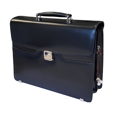Maletín de piel negro Samsonite 2 compartimentos