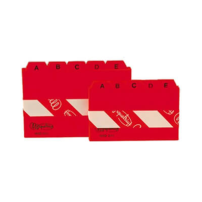 Índice de plástico fichero 10x15