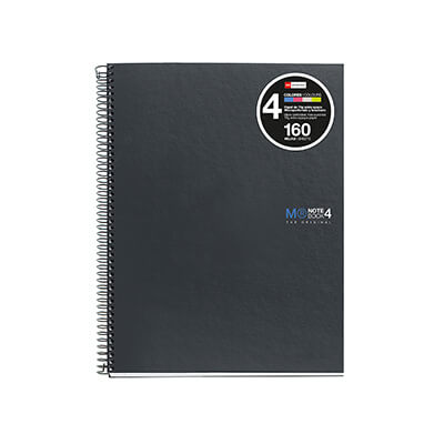 Cuaderno Notebook 4 A4 tapa dura liso 160 hojas